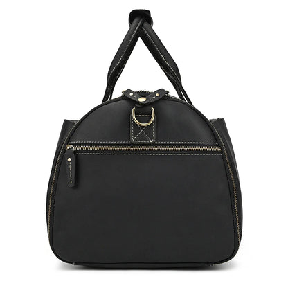 Bolso de viaje plegable de cuero Crazy Horse.